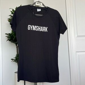 GYMSHARK Black Apollo Short Sleeve Muscle Fit T-Shirt Mens Large